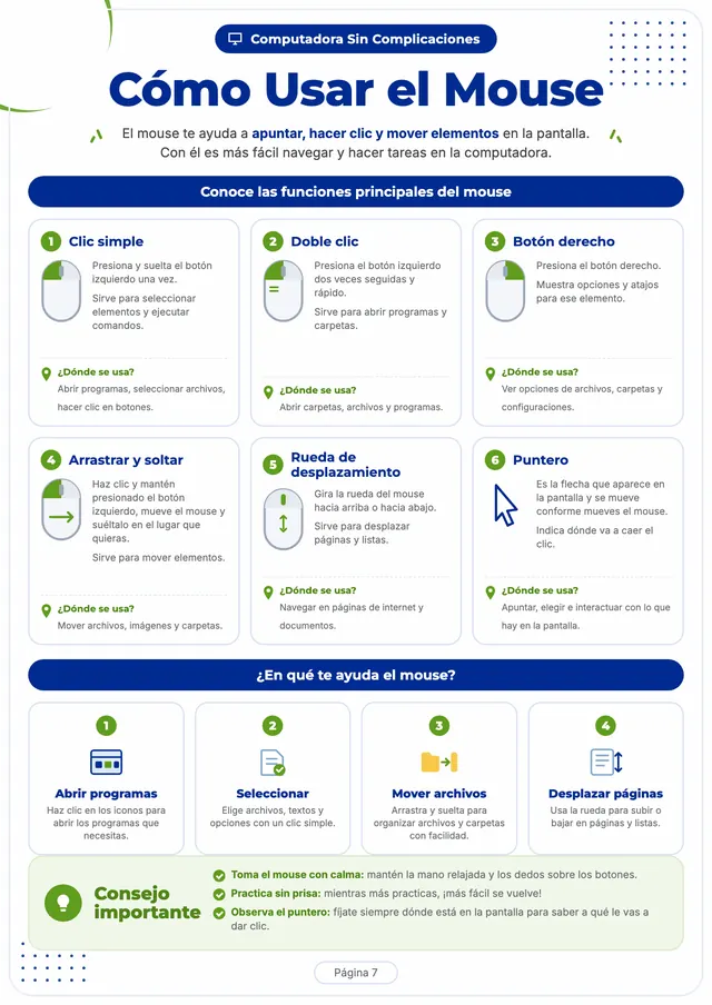 Página 7 de explicaciones visuales de Computadora Sin Complicaciones