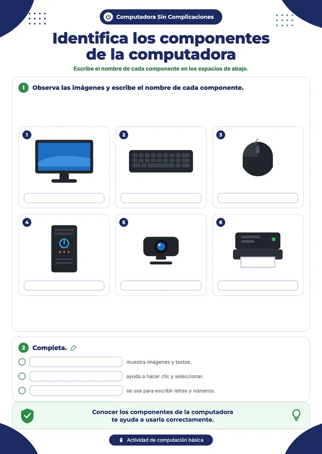 Página 1 de prácticas guiadas de Computadora Sin Complicaciones