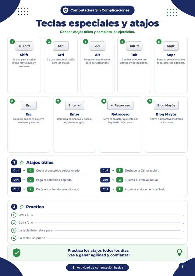 Página 5 de prácticas guiadas de Computadora Sin Complicaciones